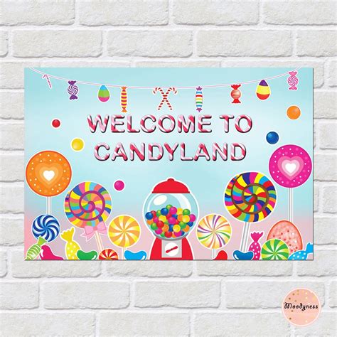 Free Printable Candyland Banner